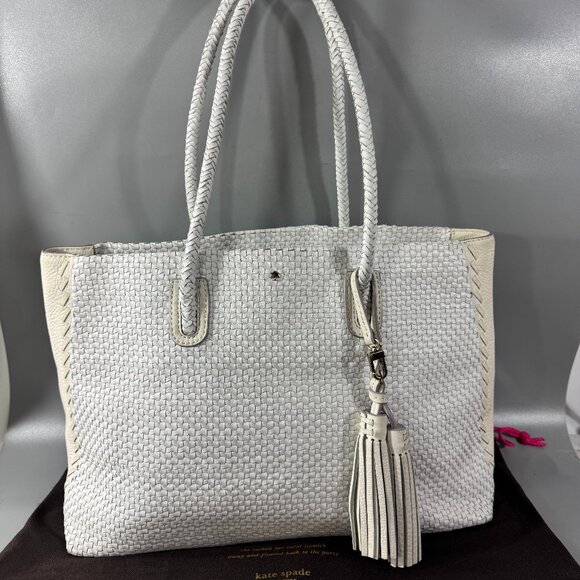 Rare Authentic Kate Spade The Madison Ave. Collecton Write Leather Tote Bag - Picture 1 of 14